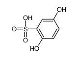 2,5-dihydroxybenzenesulfonic acid Structure