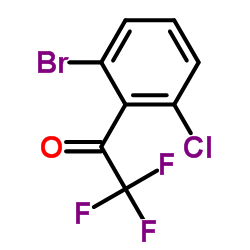 2'-BROMO-6'-CHLORO-2,2,2-TRIFLUORO ACETOPHENONE结构式