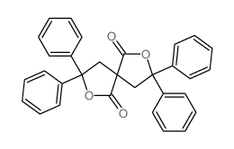 2,2,7,7-tetraphenyl-3,8-dioxaspiro[4.4]nonane-4,9-dione Structure