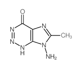 4H-Imidazo[4,5-d]-1,2,3-triazin-4-one,7-amino-3,7-dihydro-6-methyl-结构式