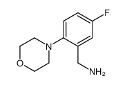 1-(5-氟-2-吗啉-4-基苯基)甲胺结构式