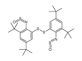 1,5-ditert-butyl-3-[[3,5-ditert-butyl-2-(sulfinylamino)phenyl]disulfanyl]-2-(sulfinylamino)benzene结构式