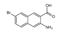 3-amino-7-bromonaphthalene-2-carboxylic acid Structure