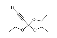 lithium ethyl orthopropiolate Structure
