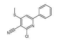 2-chloro-4-methylsulfanyl-6-phenylpyridine-3-carbonitrile Structure