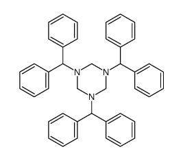 1,3,5-Tris(diphenylmethyl)-1,3,5-triazinane Structure