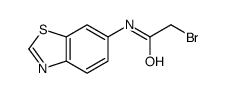 N-6-苯并噻唑基-2-溴乙酰胺结构式