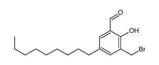3-(bromomethyl)-2-hydroxy-5-nonylbenzaldehyde Structure