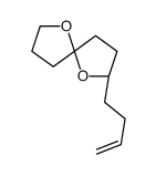 (2S)-2-but-3-enyl-1,6-dioxaspiro[4.4]nonane结构式