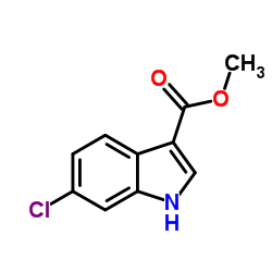 1H-Indole-3-carboxylic acid, 6-chloro-, methyl ester Structure