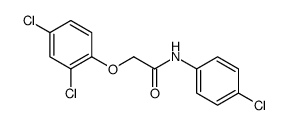 N-(4-chlorophenyl)-2-(2,4-dichlorophenoxy)acetamide结构式