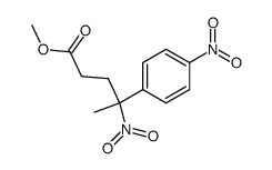 methyl 4-nitro-4-(4-nitrophenyl)pentanoate结构式