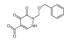 5-nitro-2-(phenylmethoxymethyl)-1H-pyridazine-3,4-dione结构式