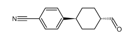 trans-4-(p-cyanophenyl)cyclohexanecarboxaldehyde结构式
