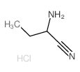 2-Aminobutanenitrile monohydrochloride Structure