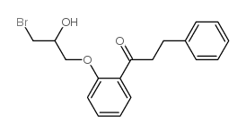 1-[2-(3-Bromo-2-hydroxypropoxy)phenyl]-3-phenyl-1-propanone结构式