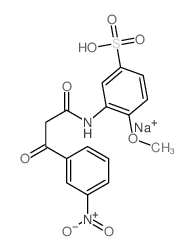 Sodium 4-methoxy-3-((3-(3-nitrophenyl)-1,3-dioxopropyl)amino)benzenesulphonate Structure