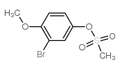 3-溴-4-甲氧基甲磺酸苯酯结构式