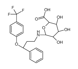(2S,3S,4S,5R,6R)-3,4,5-trihydroxy-6-[[3-phenyl-3-[4-(trifluoromethyl)phenoxy]propyl]amino]oxane-2-carboxylic acid Structure