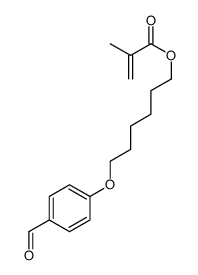 6-(4-formylphenoxy)hexyl 2-methylprop-2-enoate Structure