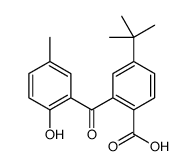 4-tert-butyl-2-(2-hydroxy-5-methylbenzoyl)benzoic acid Structure