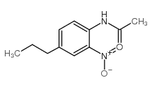 2-硝基-4-丙基乙酰苯胺结构式