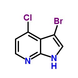 3-Bromo-4-chloro-7-azaindole Structure