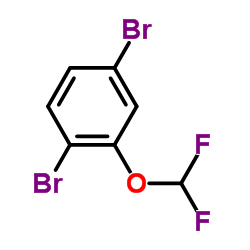 1,4-Dibromo-2-(difluoromethoxy)benzene Structure