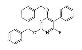 2,4-bis(benzyloxy)-6-fluoro-5-phenylpyrimidine Structure