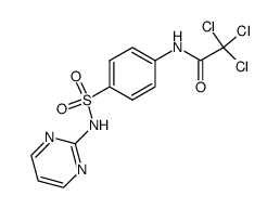 N-trichloroacetyl-sulfanilic acid pyrimidin-2-ylamide结构式