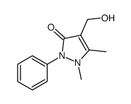 4-(hydroxymethyl)-1,5-dimethyl-2-phenylpyrazol-3-one结构式