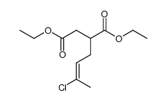 (3-chloro-but-2-enyl)-succinic acid diethyl ester结构式
