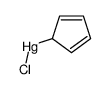 chloro(cyclopenta-2,4-dien-1-yl)mercury结构式
