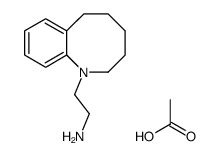 acetic acid,2-(3,4,5,6-tetrahydro-2H-1-benzazocin-1-yl)ethanamine Structure