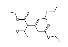 3-(2-Oxo-1-aethoxycarbonyl-propyl)-glutaconsaeure-diaethylester结构式