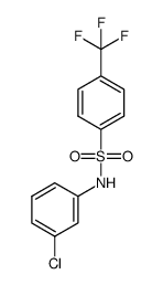 N(3-chloro-phenyl)-4-trifluoromethyl-benzenesulfonamide Structure