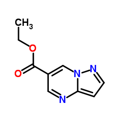 乙基吡唑并[1,5-a]嘧啶-6-甲酸基酯结构式