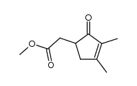 5-(methoxycarbonyl)methyl-2,3-dimethyl-2-cyclopentenone Structure