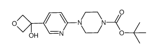 tert-butyl 4-(5-(3-hydroxyoxetan-3-yl)pyridin-2-yl)piperazine-1-carboxylate Structure