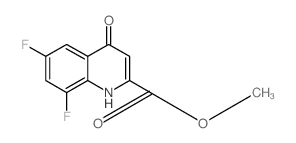 6,8-二氟-4-氧代-1,4-二氢喹啉-2-羧酸甲酯结构式