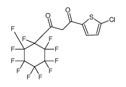 1-(5-chlorothiophen-2-yl)-3-(1,2,2,3,3,4,4,5,5,6,6-undecafluorocyclohexyl)propane-1,3-dione结构式
