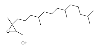 [3-methyl-3-(4,8,12-trimethyltridecyl)oxiran-2-yl]methanol structure