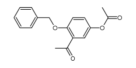 1-(5-acetoxy-2-benzyloxy-phenyl)-ethanone结构式