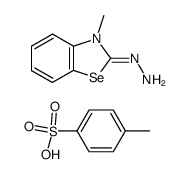 3-methyl-3H-benzoselenazol-2-one-hydrazone, toluene-4-sulfonate Structure