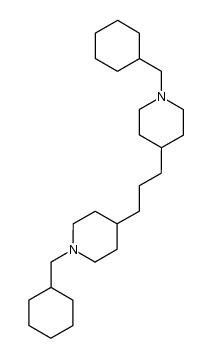 1,3-bis(1-(cyclohexylmethyl)piperidin-4-yl)propane结构式