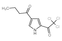 1-[5-(2,2,2-三氯乙酰基)-1H-吡咯-3-基]-1-丁酮结构式