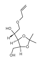 5-O-allyl-2,3-O-isopropylidene-D-ribitol结构式
