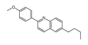 6-butyl-2-(4-methoxyphenyl)quinoline结构式