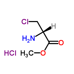 甲基(S)-2-氨基-3-氯丙酸酯盐酸盐结构式