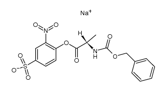 Z-Ala-OH 2-nitro-4-sulfenyl ester sodium salt结构式